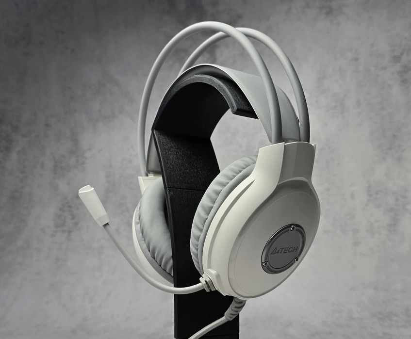 Гарнітура дротова ігрова A4Tech FH300U White usb Нова
