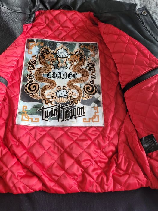 Kurtka skórzana męska bejsbolówka Avirex Dragon Eye