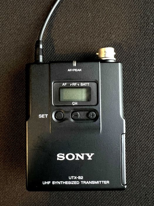 Sony UTX-B2 nadajnik UHF mikroport bodypack blok 38 606-630 MHz