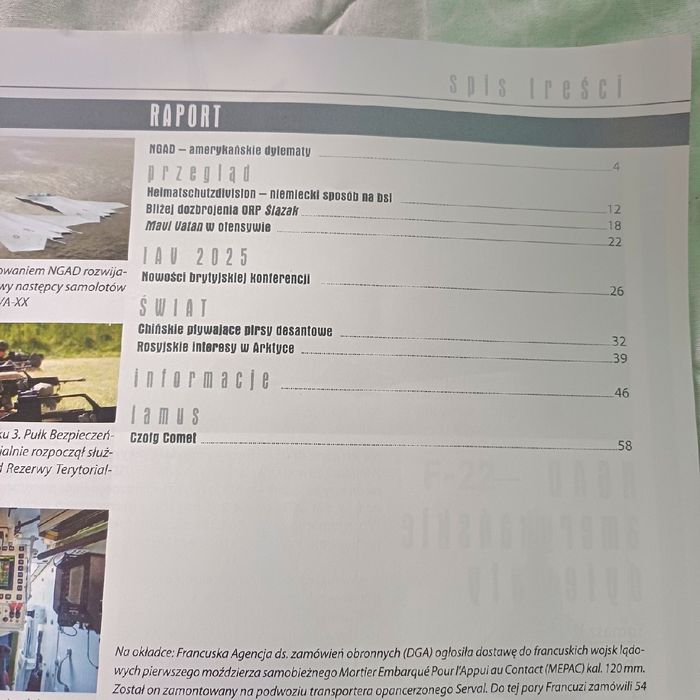 Raport Wojsko Technika Obronnosc magazyn NGAD lotnictwo obrona marynar