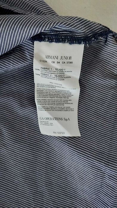 Koszula wizytowa dla chłopca  elegancka w paski 164 Armani