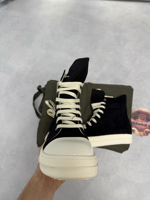 кеды Rick Owens Destressed sharped ramones DRKSHDW