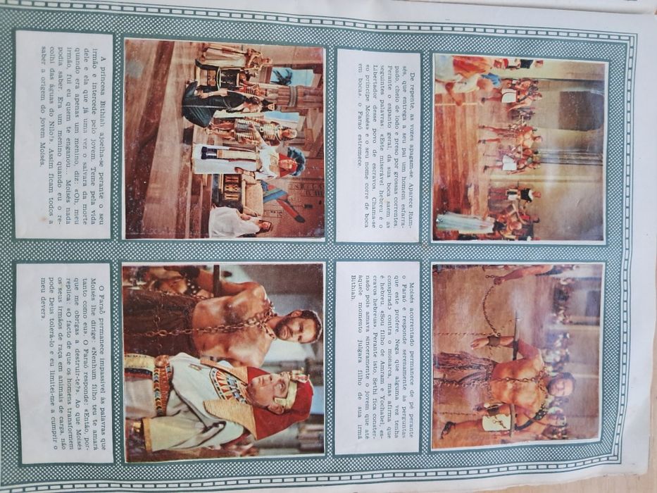 Caderneta cromos Os Dez Mandamentos