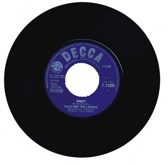 Lulu And The Luvers* – Shout -  7" 45 rpm - 1964
