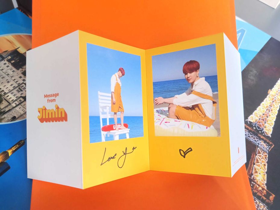 Jimin Butter folded message card