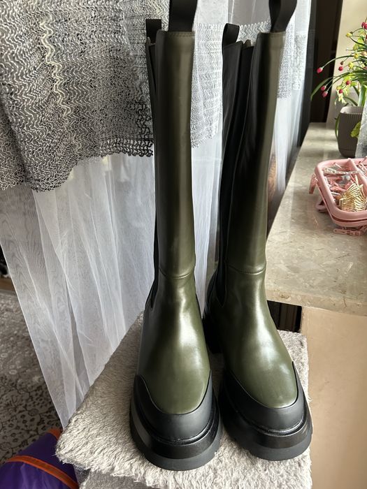 Zizzi wysokie skorzane kozaki 39 szersza lydka