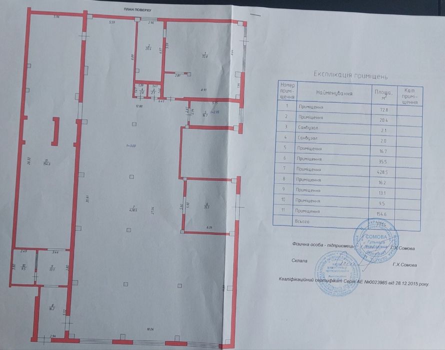 Продаж комерційного приміщення з діючими орендарями.