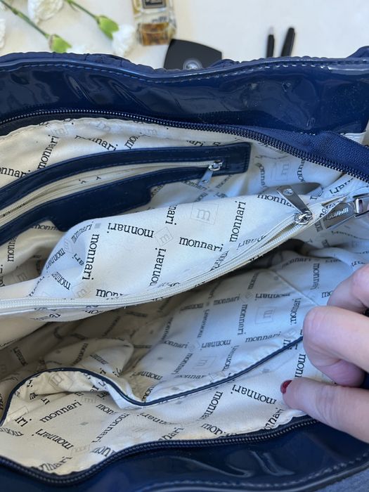 Monnari granatowa torebka A4