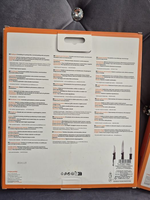 Zestaw 5szt noży kuchennych fiskars essential Nowe