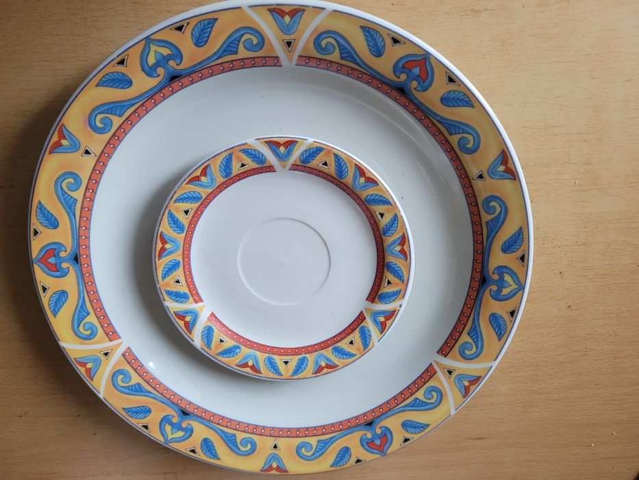 Duży Talerz patera Vellco  30 cm i mały 15 cm