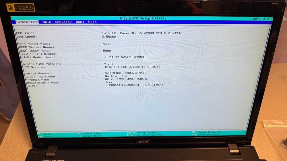Acer Aspire V3-772G i5 GTX 760M