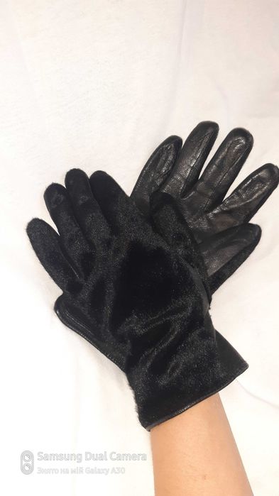 Перчатки шкіряні