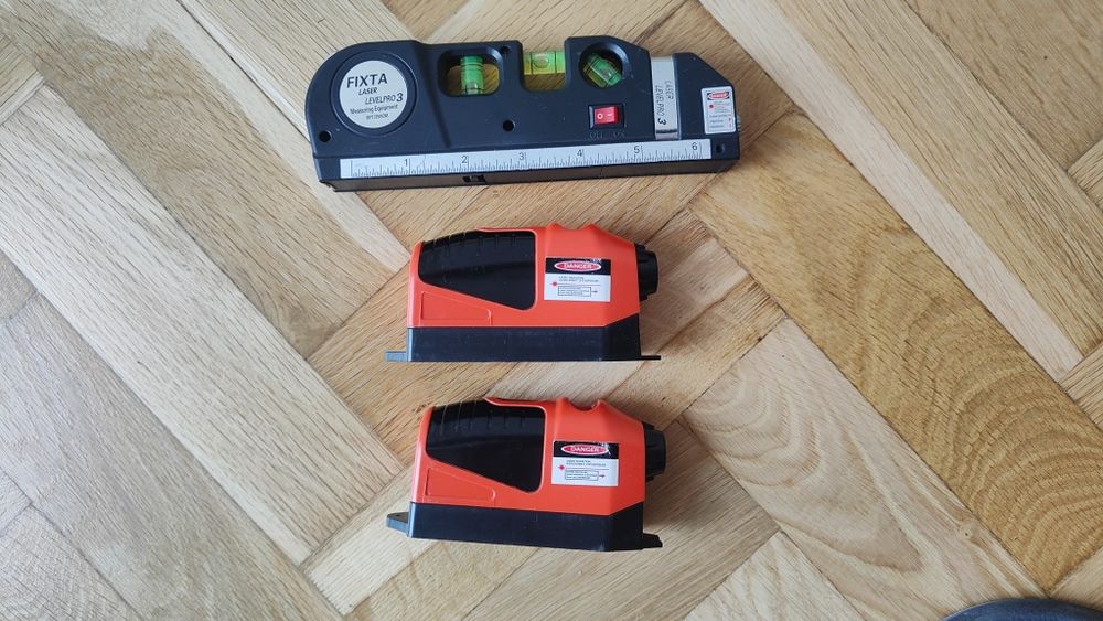 Laser budowlany poziomica miara laser krzyżowy
