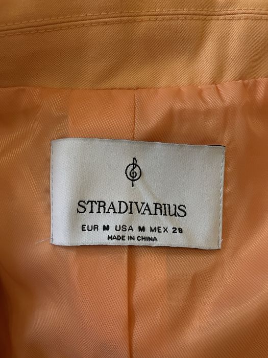 Помаранчевий літній блезер, піджак Stradivarius, розмір М