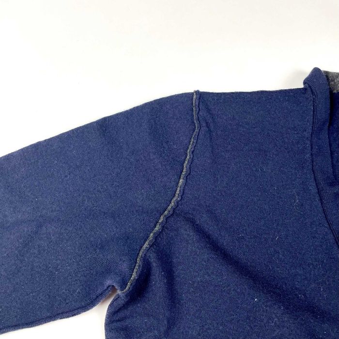 Dolce & Gabbana navy wełniany sweter vintage