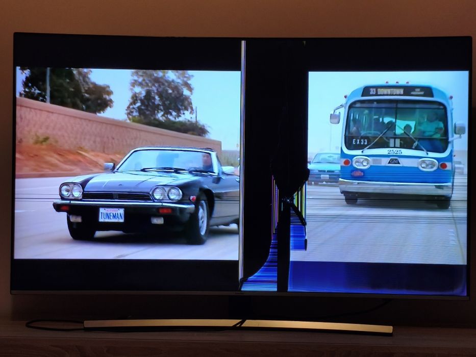 Samsung UE55NU8500U 55” — розбита матриця, на запчастини / під ремонт