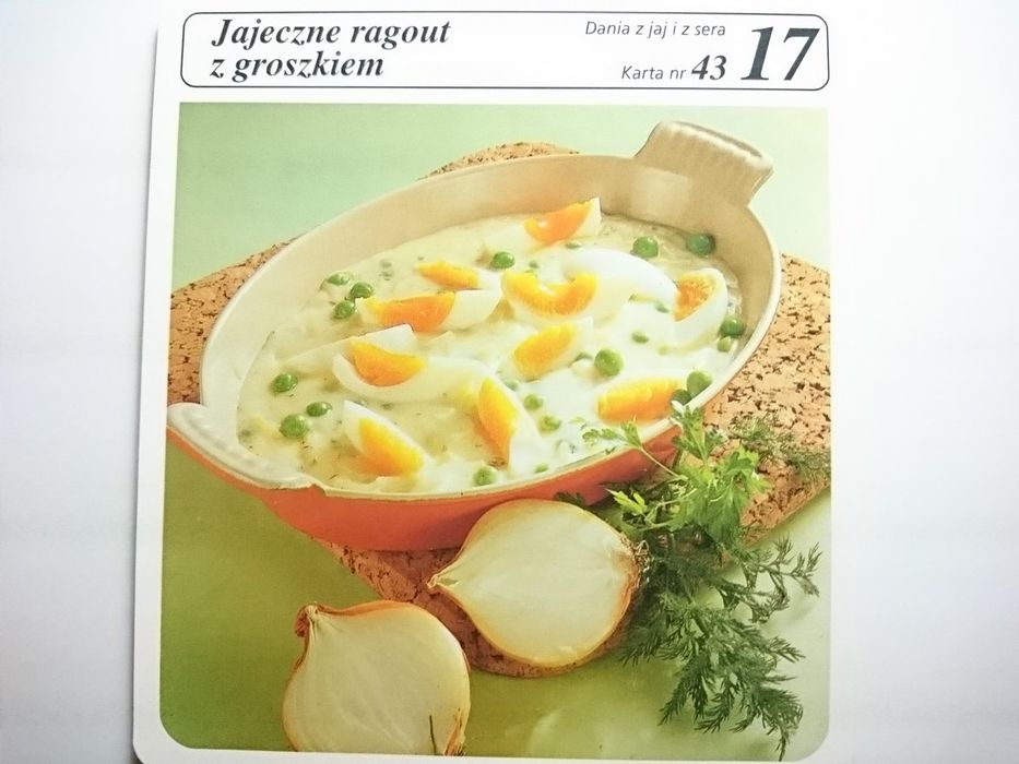 Karta Kulinarna Nr 43 Jajeczne Ragout z Groszkiem
