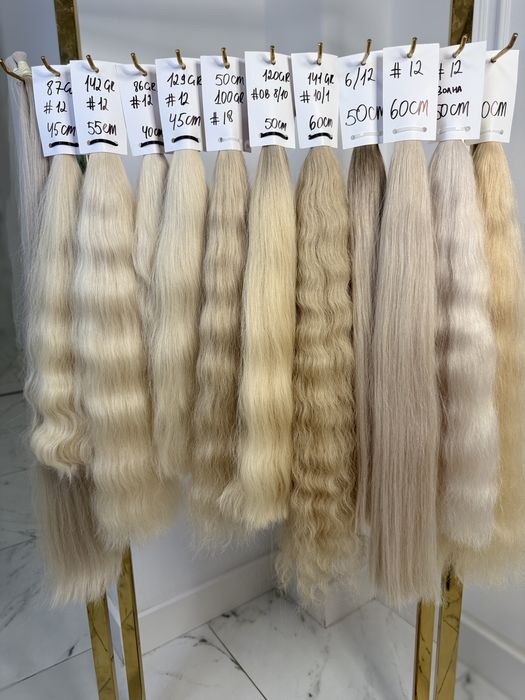 Blond włosy słowiańskie 45-70 cm PREMIUM | RATY 0% Santander