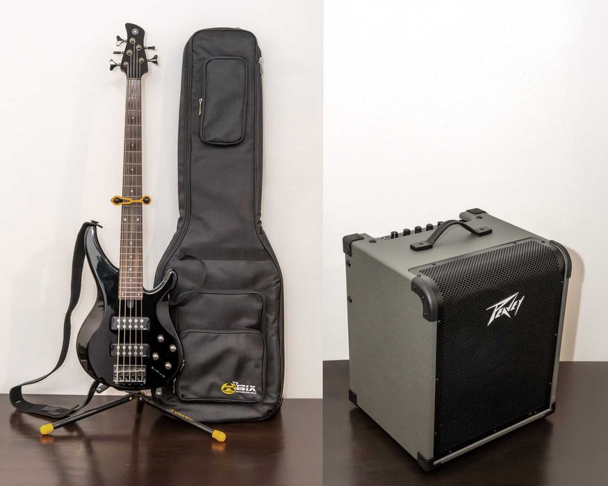Gitara Basowa Yamaha TRBX305 Peavey Max 150 + dodatki