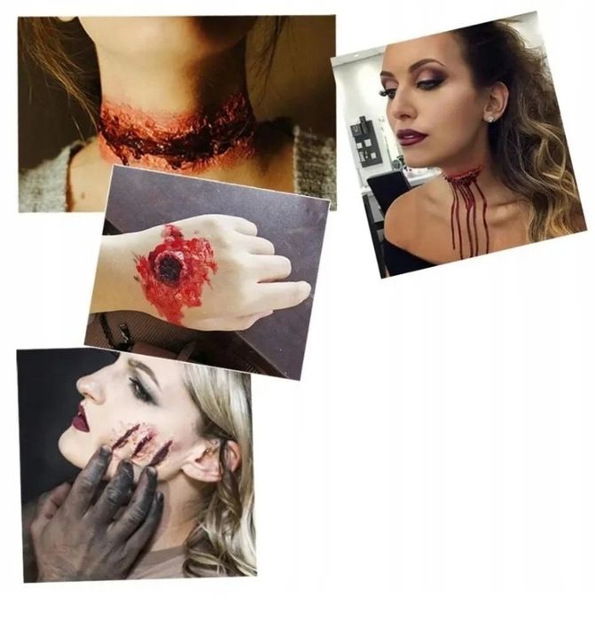 Zestaw Do Tworzenia Sztucznych Ran Blizn Na Hallowen Makeup Kit FA/46
