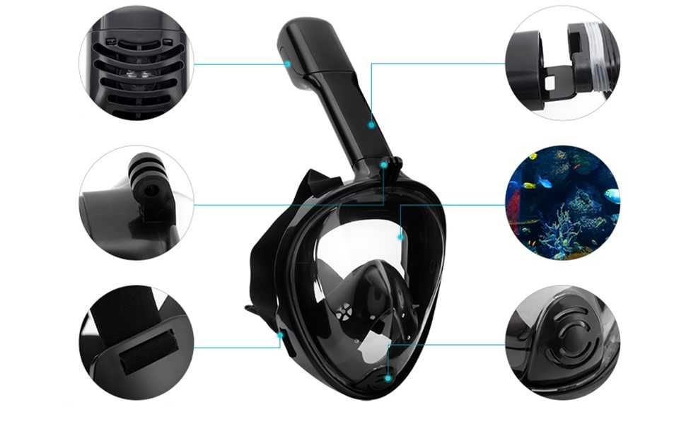 Maska do nurkowania i pływania L/XL