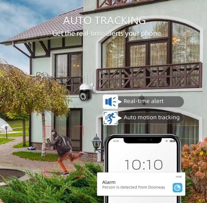 Kamera zewnętrzna kopułowa 1szt. , Kamera WiFi 360