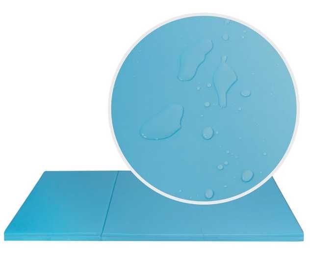 ZERRO Sky Blue - Składana Mata Gimnastyczna