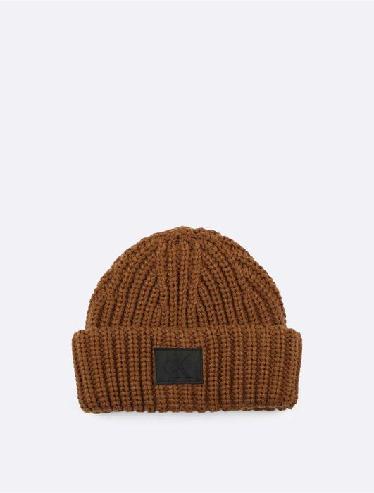 Новая зимняя шапка calvin klein ( ck ribbed knit beanie hat )с америки