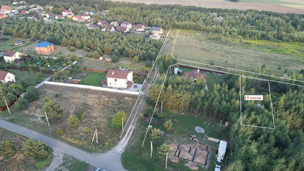 Малютянка - Глеваха Продаж ділянки 12 соток