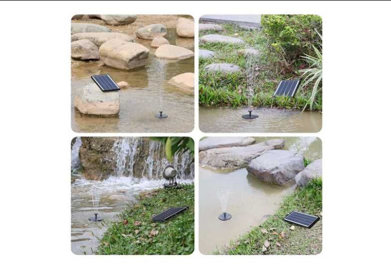 Садовый фонтан на солнечной батарее