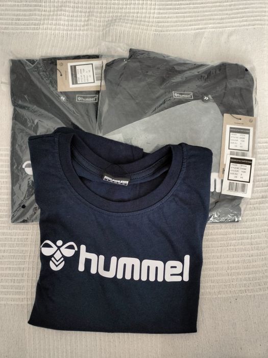 Hummel Koszulka / T-shirt damski z nadrukiem, granatowy, rozmiar S
