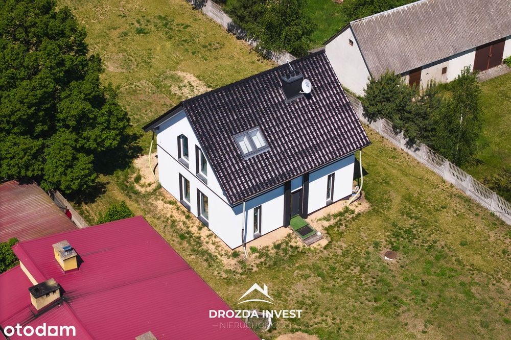 Nowoczesny dom 110 m² z dużą działką 1700 m² | 2023 | Wartkowice