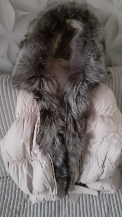 Kurtka puchowa z lisem