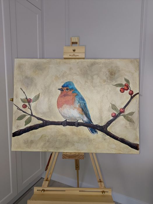 Obraz ptak na płótnie 58x78