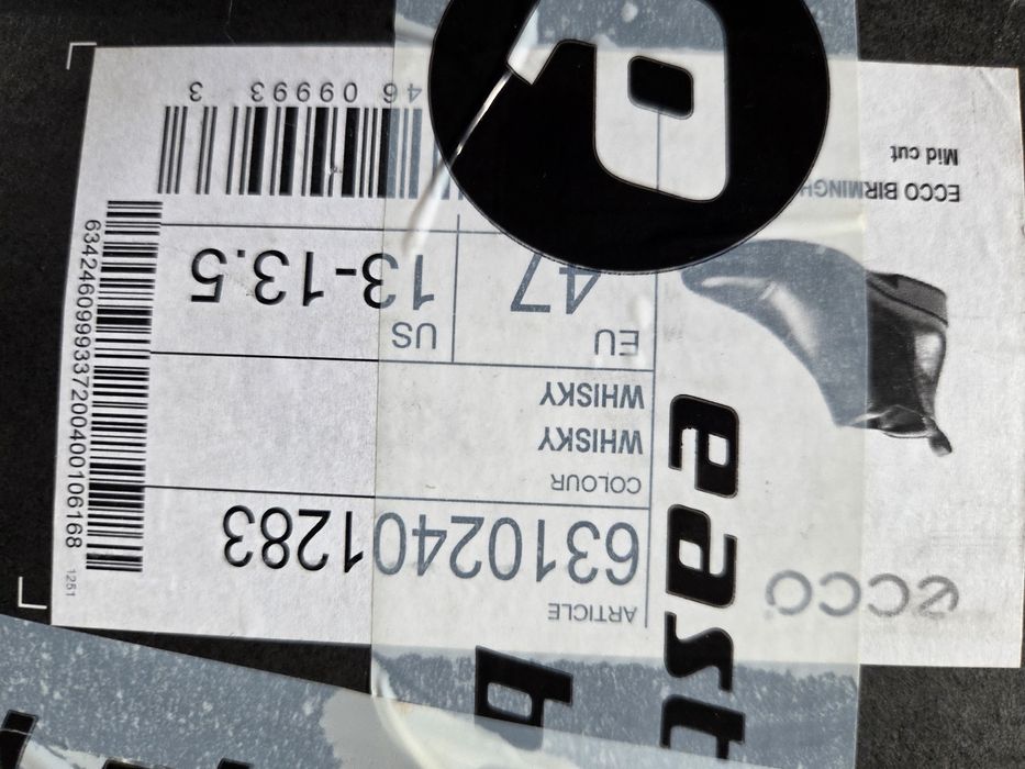 Ecco birmingham 47 sztyblety skóra jak nowe