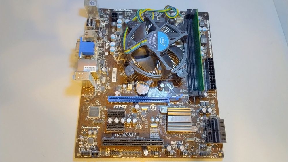 Комплект на socket 1156,MSI H55M-E23,i3-550 3.2GHz,2Gb опер.памяті