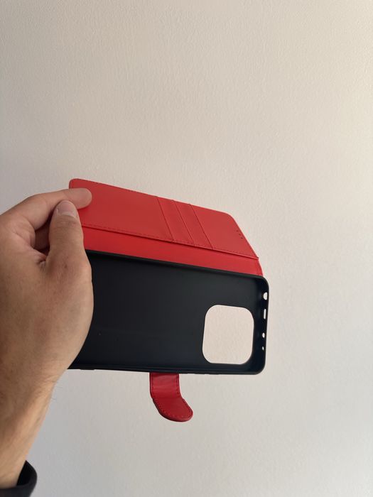 Etui z klapką zamykane czerwone do XIAOMI REDMI NOTE 14