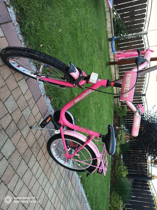Rowerek dzieciecy dla dziewczynki różowy 16'