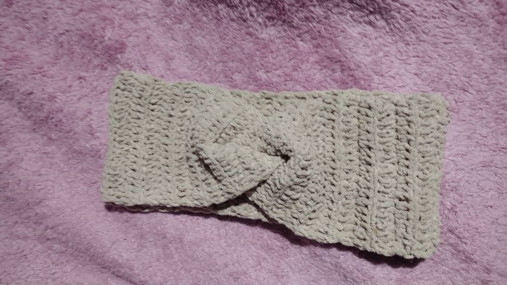 Opaska na głowę beż