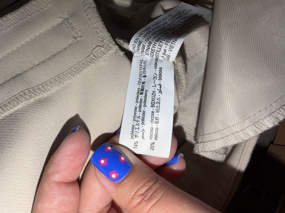 Бежеві штани брюки Zara з ременем