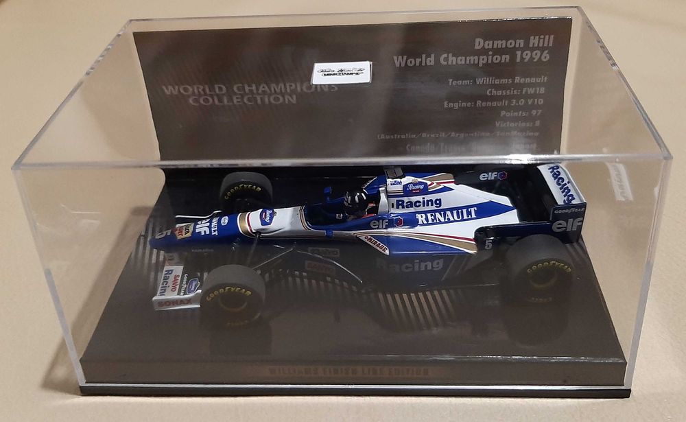 Damon Hill Williams F1 1996 Minichamps