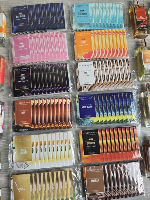 Zestaw perfum damskich i meskich yodeyma lido Dorian platinum tenisa tayda Iris valia  nya lis  cheante power luxor platinum ambrax  boreal oude elet