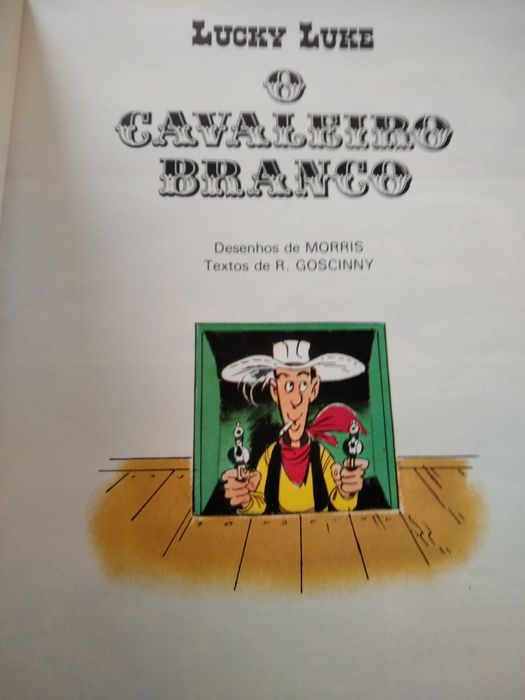 Lucky Luke de 1989 "O cavaleiro branco" de  Morris e Goscinny