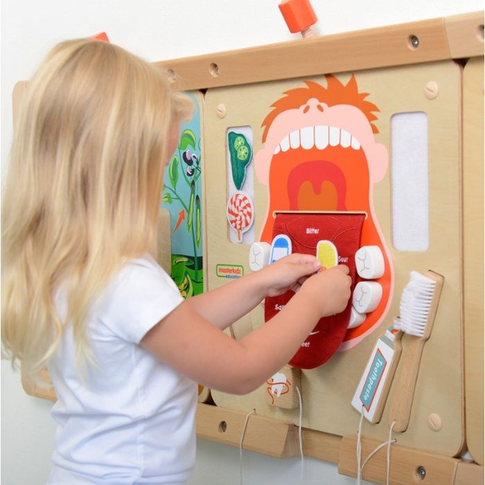 Edukacyjna Tablica Drewniana Masterkidz Higiena Jamy Ustnej dentysta