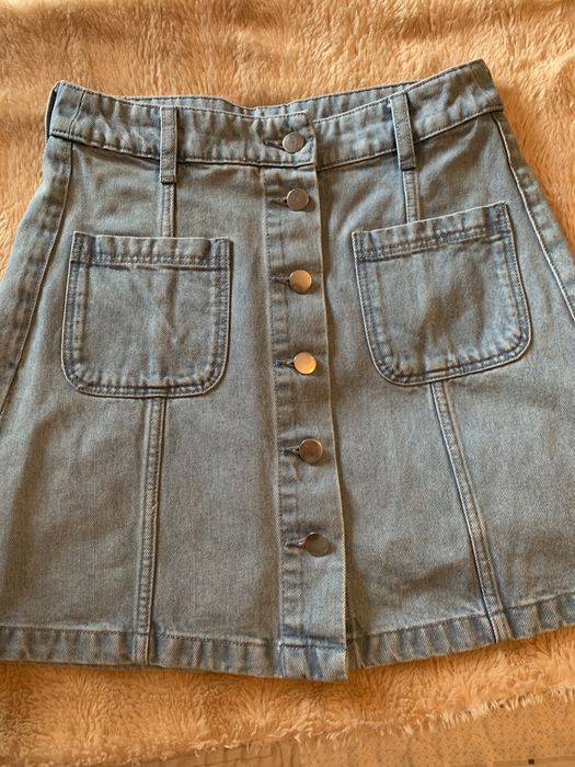 Saia de ganga com botões