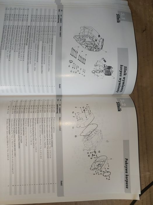 Nowa instrukcja obsługi katalog czesci rama silnik mz etz 125/150
