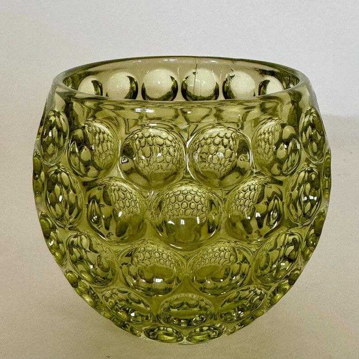 Ваза / підсвічник з бульбашкового скла 70-х років, 9 см