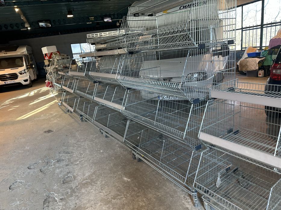 Kosze sklepowe, regały  sklepowe koszowe na kółkach