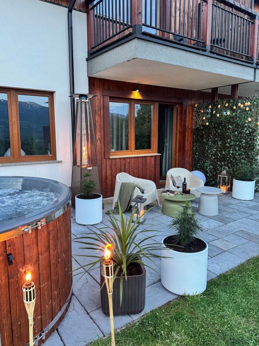 Domek Szklarska Poręba Balia z hydromasazem Jacuzzi Sauna Domek z panoramicznym widokiem na Góry