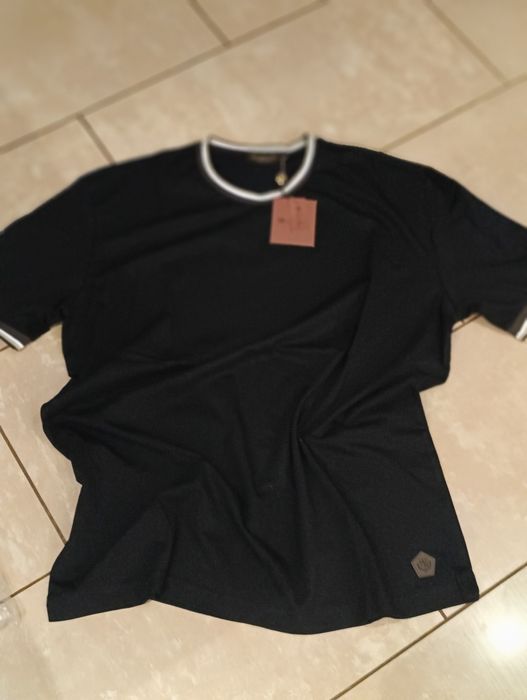 Męska czarna koszulka firma Loro Piana rozmiar 3xl
